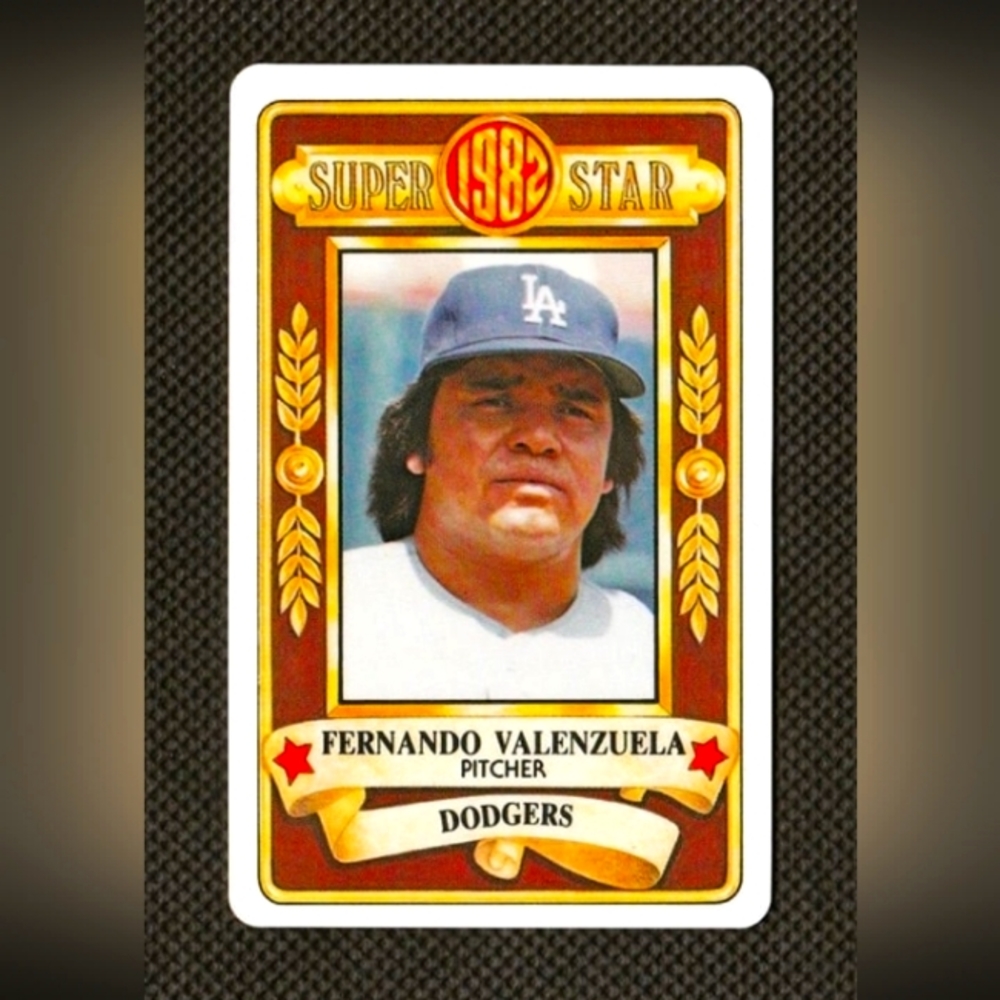 Fernando Valenzuela 1982 Perma-Graphics Superstar Credit Card #SS8212 MLB Dodger
